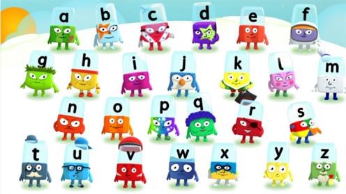 bbc英语原声动画 学phonics alphablocks 1-3季 8dvd